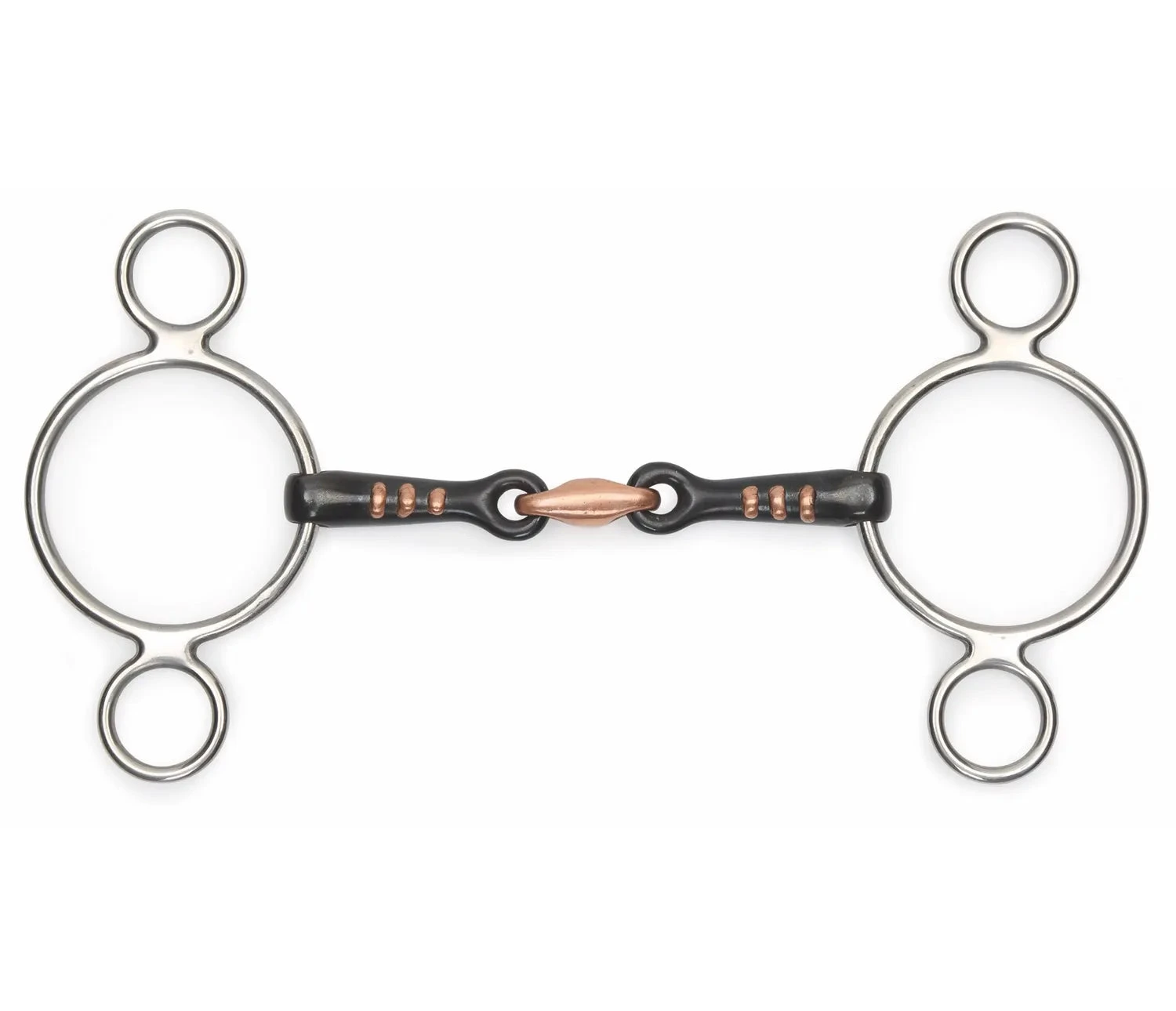 Shires Two Ring Sweet Iron Gag With Raised Ribs Bit 3 Shires Two Ring Sweet Iron Gag With Raised Ribs Bit