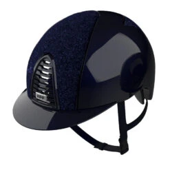 KEP Italia Chromo 2.0 Helmet -Equestrian Products Store Kep2pointOBluePolishwithBlueGlitterandGrid