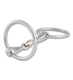 Stübben Steeltec 2-in-1 Loose Ring Snaffle Bit