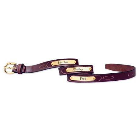 Tory Leather Kids Nameplate Belt 4 Tory Leather Kids Nameplate Belt - Image 2